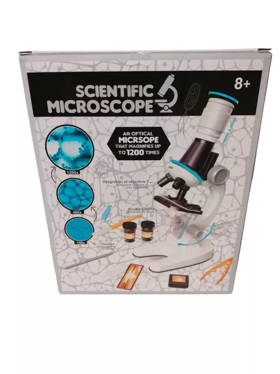 ZABAWKA EDUKACYJNA MIKROSKOP DZIECIĘCY SCIENTIFIC MICROSCOPE KOMPLET