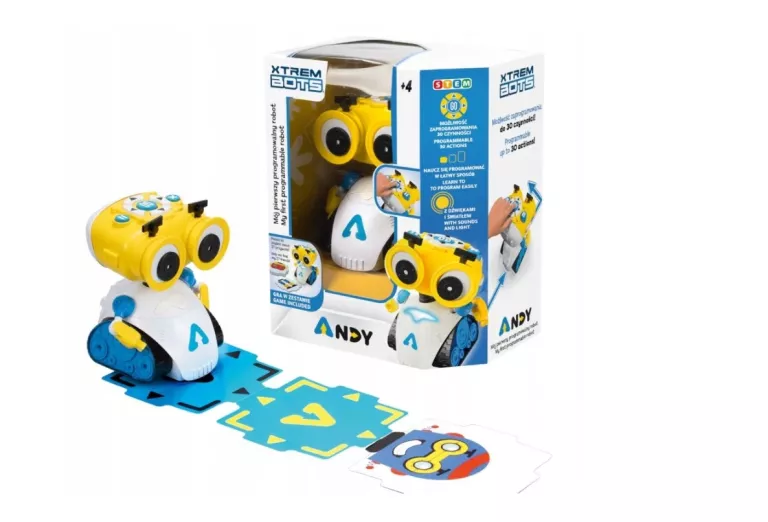DO PROGRAMOWANIA I KODOWANIA TM TOYS XTREM BOTS – ANDY - ROBOT DO NAUKI