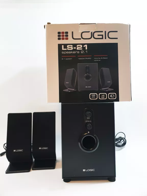 GŁOŚNIKI KOMPUTEROWE 2.1 LOGIC LS-21 W