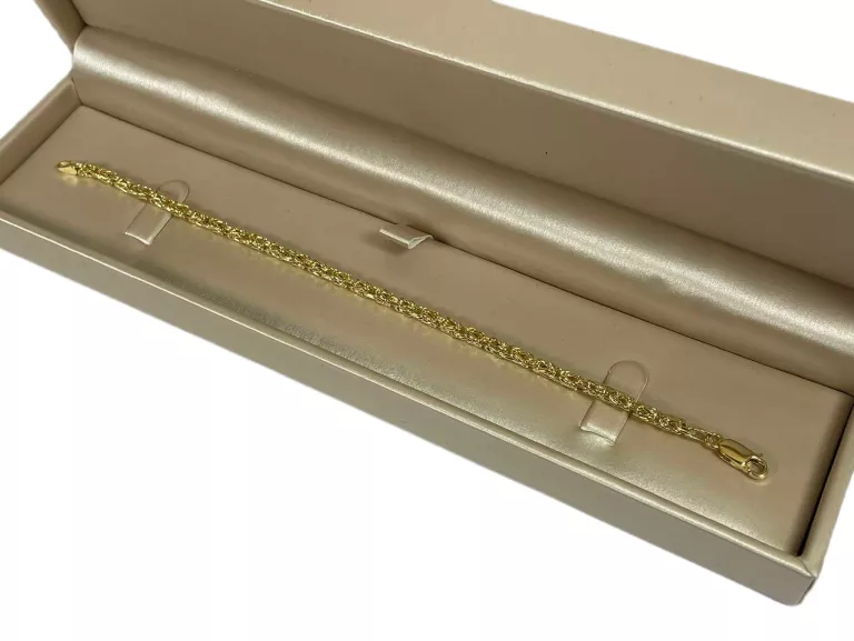 ZŁOTA BRANSOLETKA SPLOT KRÓLEWSKI 585 4,94G 19CM