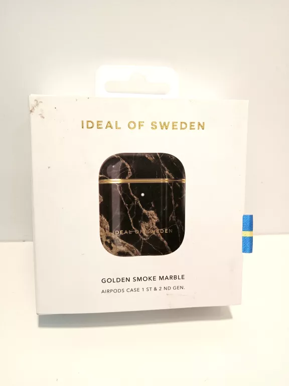 ETUI AIRPODS CASE 1 ST & 2 ND GEN IDEAL OF SWEDEN GOLDEN SMOKE MARBLE