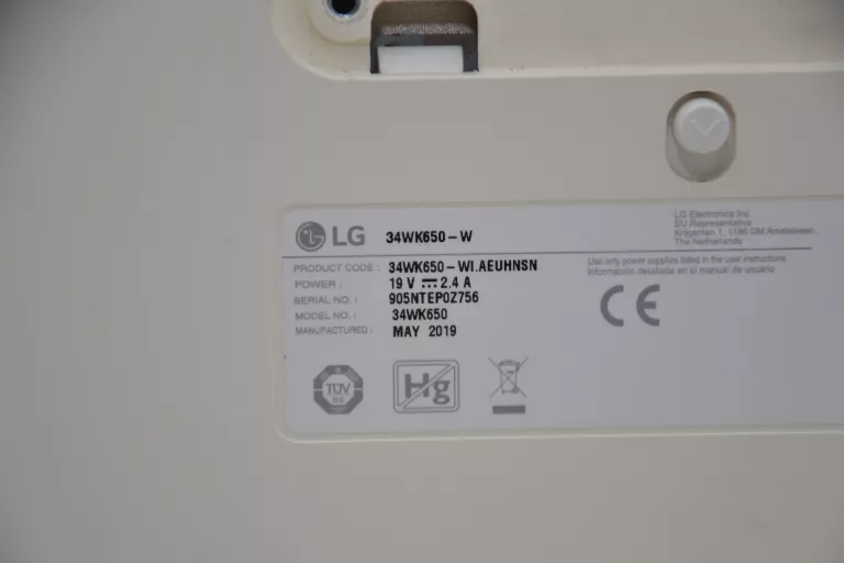 MONITOR LG 34WK650