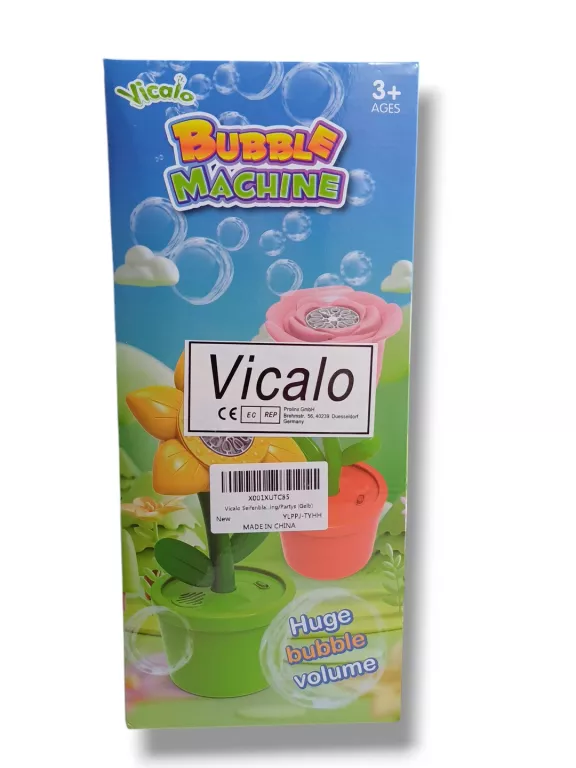 MASZYNKA DO BANIEK MYDLANYCH VICALO BUBBLE MACHINE KWIATEK