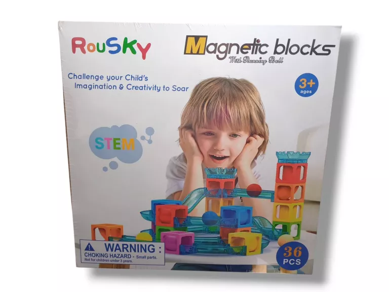 KLOCKI MAGNETYCZNE ROUSKY MAGNETIC BLOCKS  36PCS