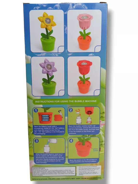 MASZYNKA DO BANIEK MYDLANYCH VICALO BUBBLE MACHINE KWIATEK