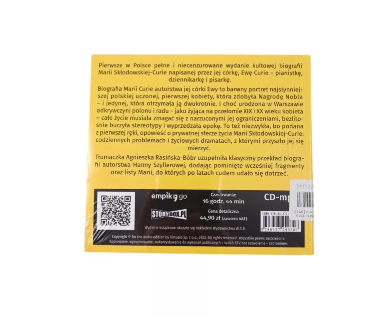 AUDIOBOOK MARIA CURIE EWA CURIE