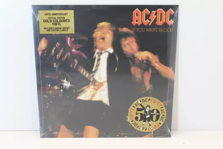 AC/DC IF YOU WANT BLOOD YOU'VE GOT IT (50TH ANNIVERSARY GOLD) LP WINYL