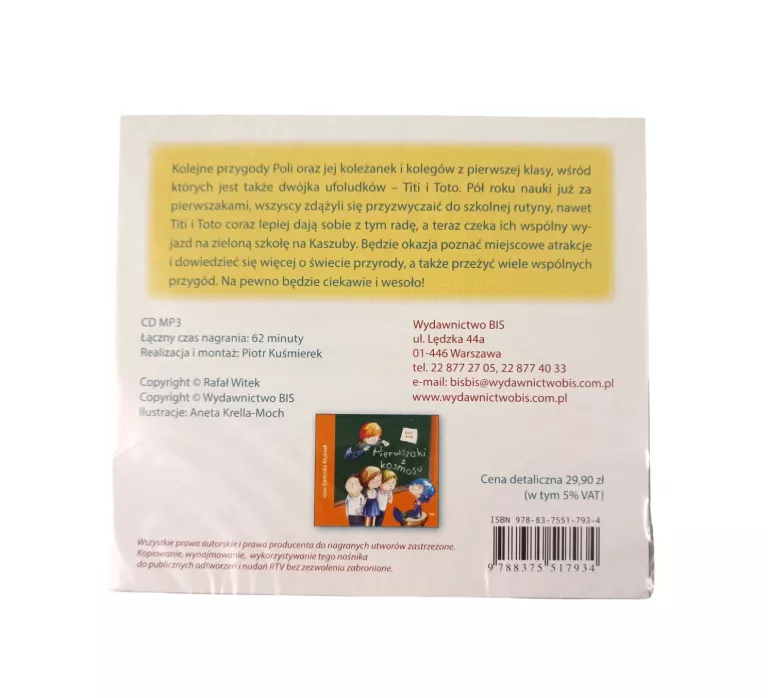 AUDIOBOOK RAFAŁ WITEK PIERWSZAKI Z KOSMOSU ZIELONA SZKOŁA