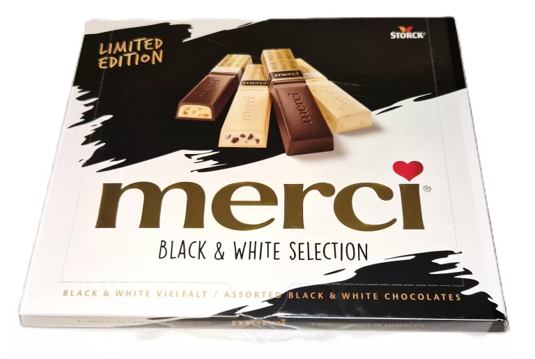 CZEKOLADKI MERCI BLACK WHITE 240 G