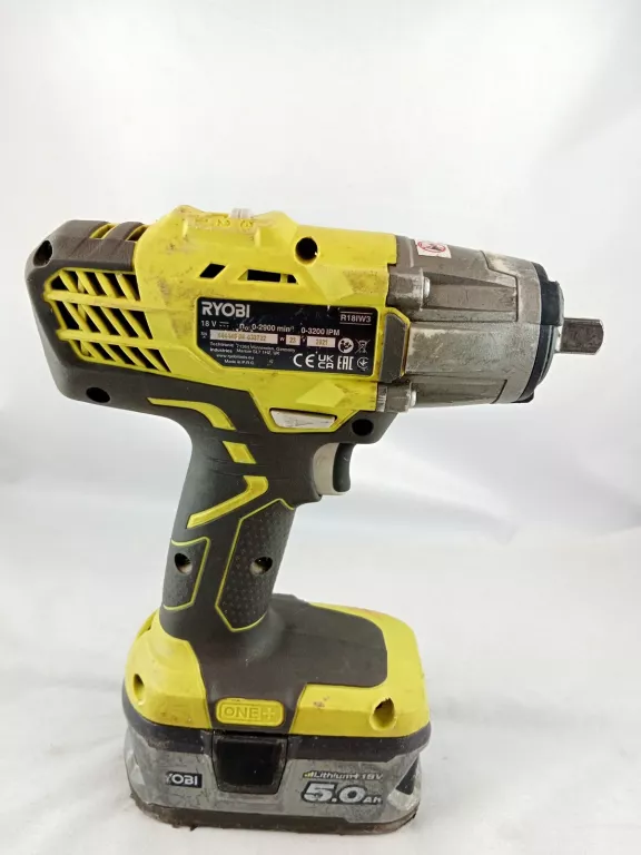 KLUCZ UDAROWY RYOBI R18IW3 + AKUMULATOR 5AH