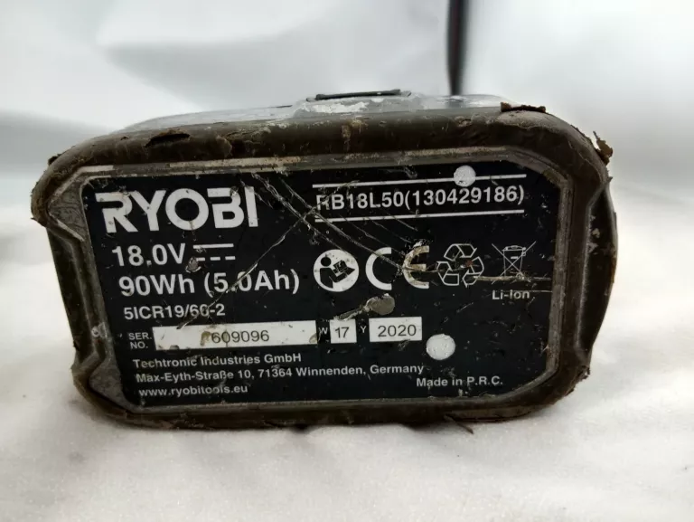 KLUCZ UDAROWY RYOBI R18IW3 + AKUMULATOR 5AH