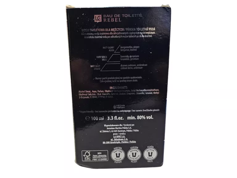 LUCCA CIPRIANO REBEL WODA TOALETOWA 100ML