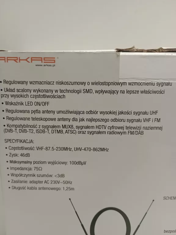 ANTENA POKOJOWA MUX 8