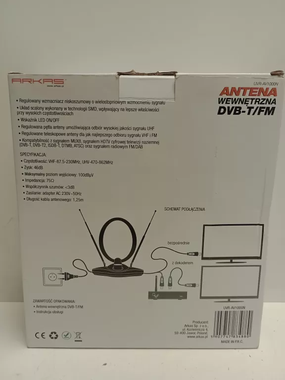 ANTENA POKOJOWA MUX 8