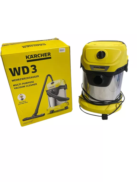 ODKURZACZ PRZEMYSŁOWY KARCHER WD3 KOMPLET + DODATKOWE WORKI