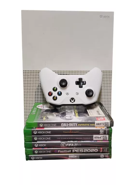 KONSOLA XBOX ONE S 500GB + PAD + 6 GIER