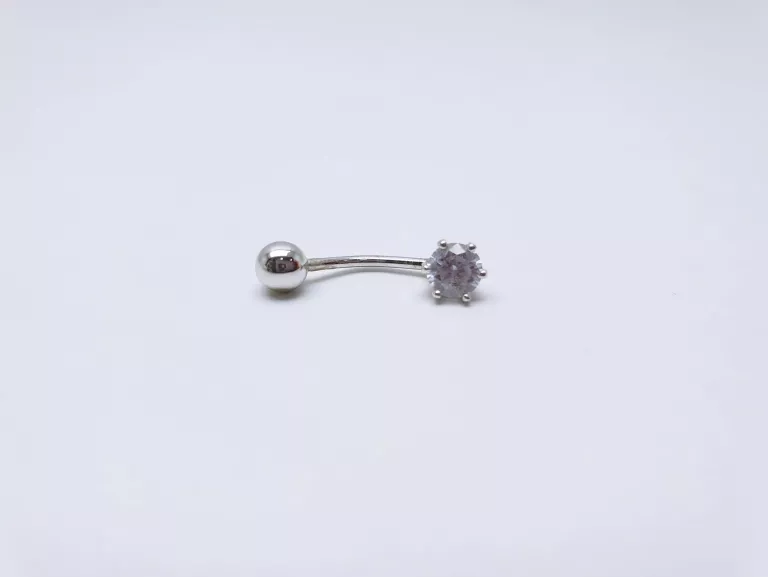 KOLCZYK DO PĘPKA BIAŁE ZŁOTO 1,12G PR.585