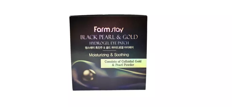 FARMSTAY BLACK PEARL & GOLD PŁATKI POD OCZY 60 SZT