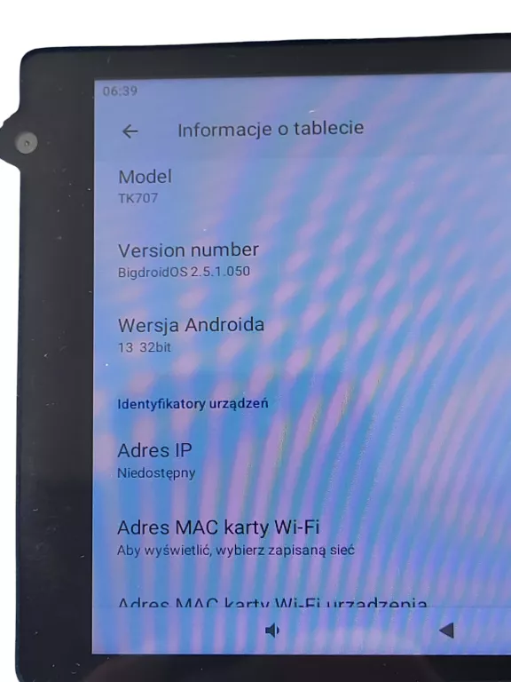 TABLET DLA DZIECI TK706 7'' NIEBIESKI