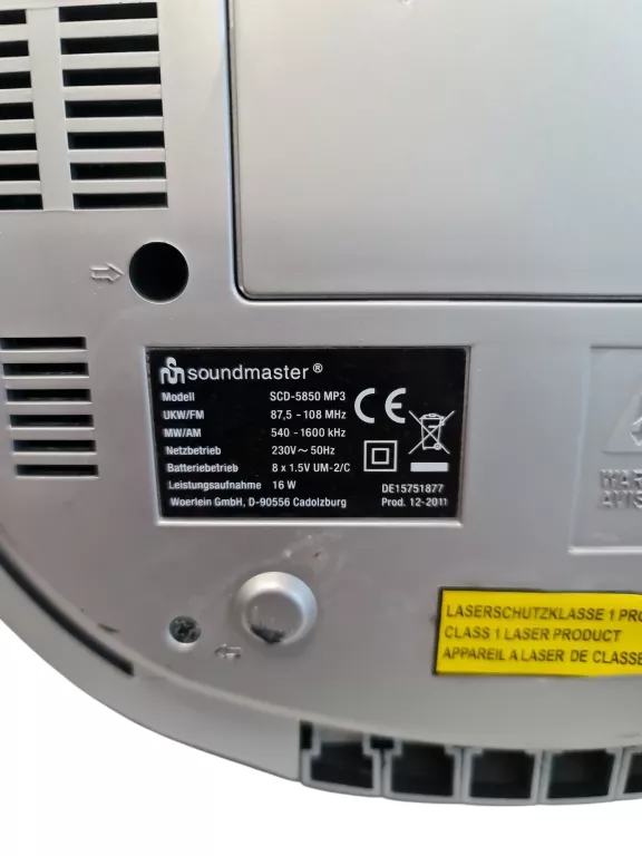 RADIOODTWARZACZ SOUNDMASTER SCD-5850 SREBRNY
