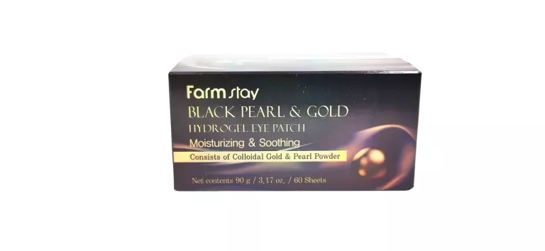 FARMSTAY BLACK PEARL & GOLD PŁATKI POD OCZY 60 SZT