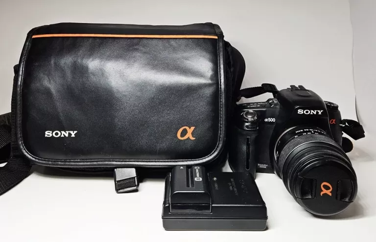 LUSTRZANKA SONY ALPHA 500 DSLR-A500 ZESTAW