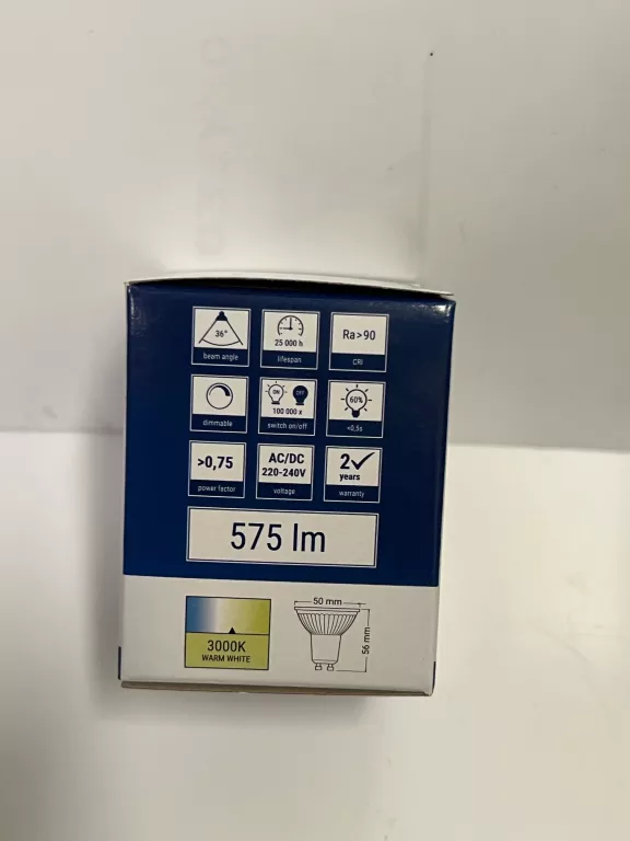 ŻARÓWKA OXYLED PREMIUM GU10 575LM 8W WARM WHITE 459048