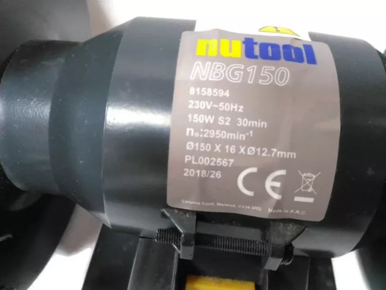 SZLIFIERKA STOŁOWA NUTOOL NBG150 150 W 150 MM