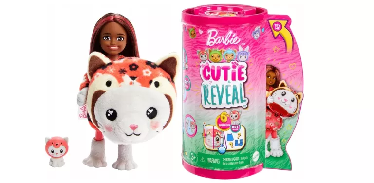 BARBIE CUTIE REVEAL CHELSEA W PRZEBRANIU CZERWONEJ PANDY