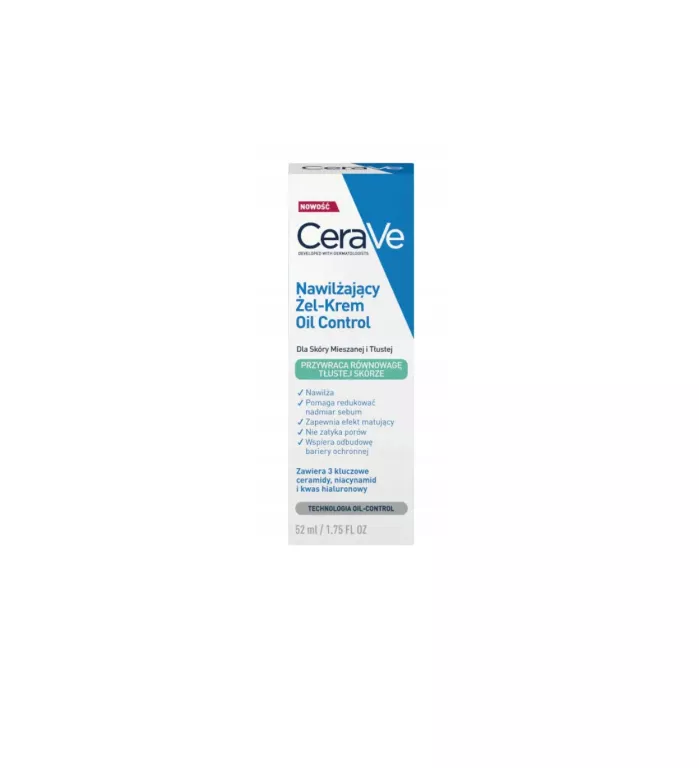 CERAVE NAWILŻAJĄCY ŻEL-KREM OIL CONTROL DLA SKÓRY MIESZANEJ I TŁUSTEJ 52ML