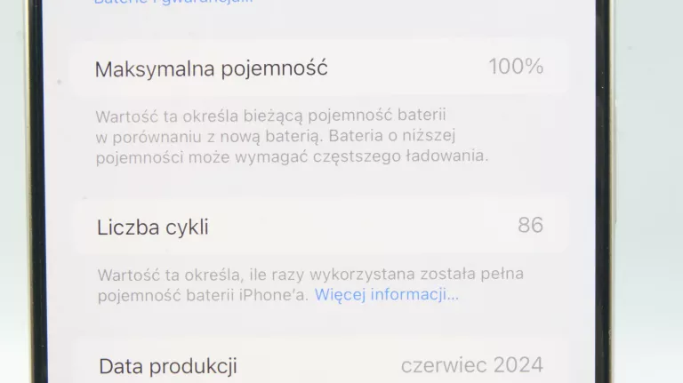 SMARTFON APPLE IPHONE 15 PRO MAX 256GB BAT. 100% GWARANCJA +ORYGINALNE ETU