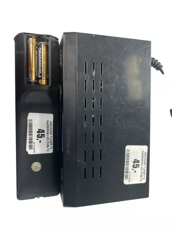 DEKODER TUNER TV NAZIEMNEJ HD DVB-T2 LXDVB2 + PLOT BEZ TYLNEJ KLAPKI