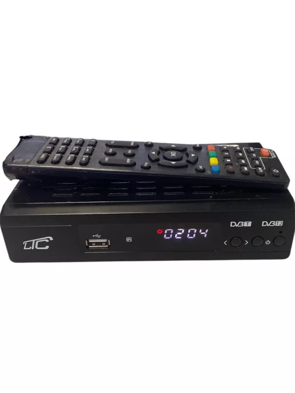 DEKODER TUNER TV NAZIEMNEJ HD DVB-T2 LXDVB2 + PLOT BEZ TYLNEJ KLAPKI