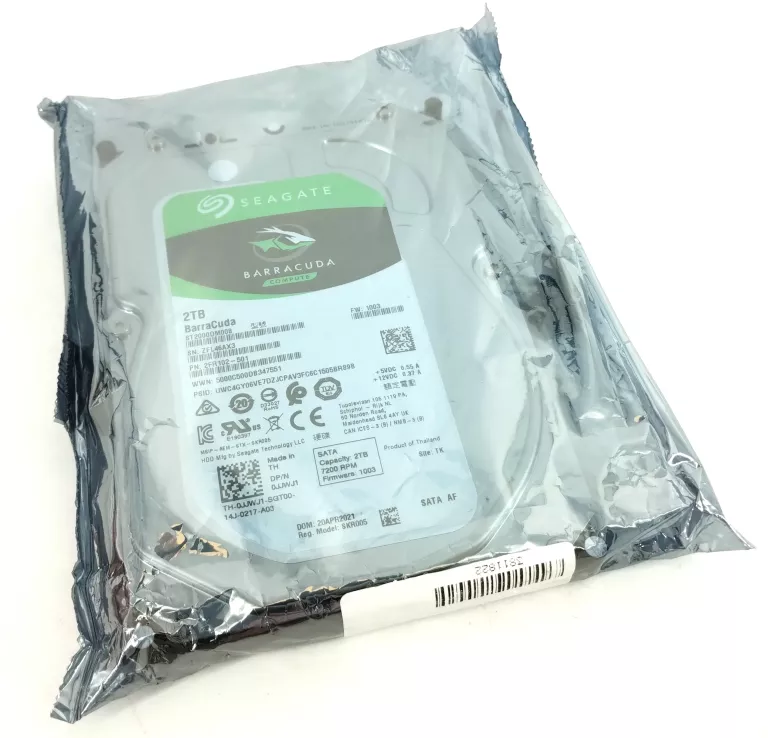 DYSK SEAGATE BARRACUDA 2TB 7200OBR. 256MB - FOLIA!