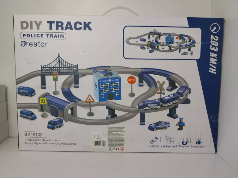 ZABAWKA KOLEJKA DIY TRACK POLICE TRAIN