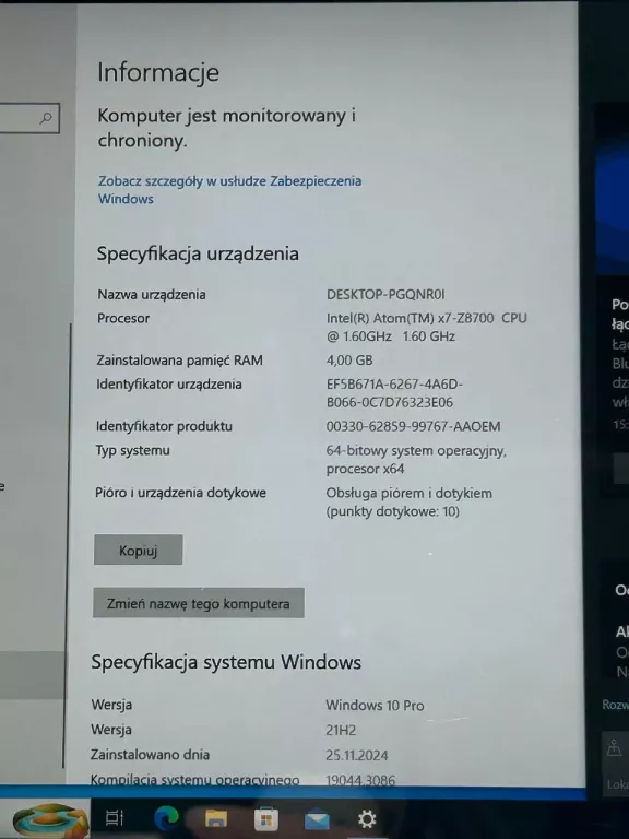TABLET MICROSOFT SURFACE 3 1645 | ATOM X7 4X2.4GHZ | WIN10 PRO