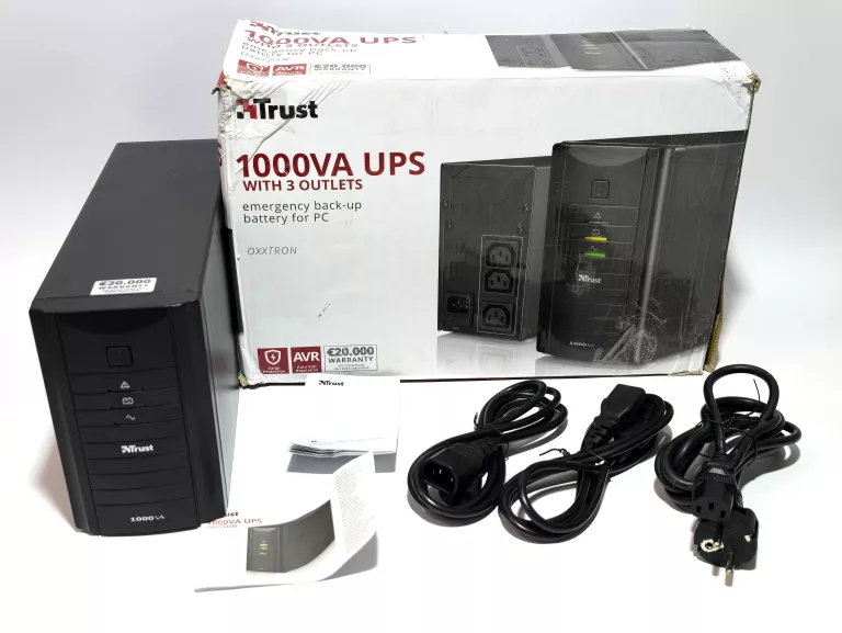 UPS DO KOMPUTERA TRUST OXXTRON ZASILACZ AWARYJNY BEZPRZERWOWY 1000VA
