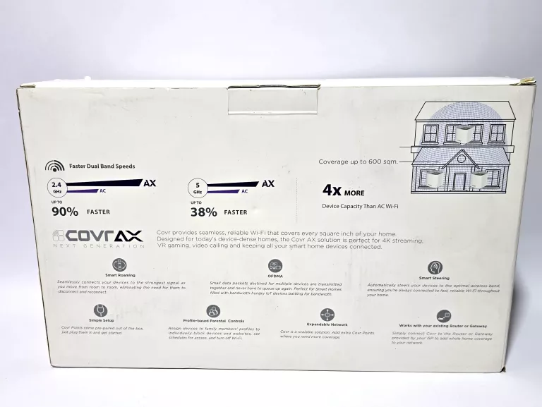 ROUTER SYSTEM MESH D-LINK COVR-X1863 COVR AX1800 WIFI6 802.11AX 420M2 3PAC