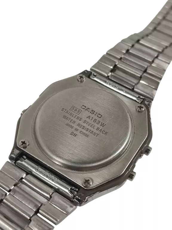 ZEGAREK CASIO VINTAGE SILVER 593 A163W UNISEX