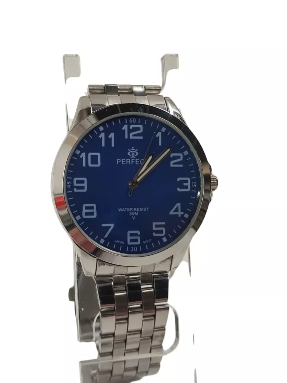 ZEGAREK MĘSKI PERFECT RAGNAR DUŻE CYFRY 46 MM NIEBIESKI