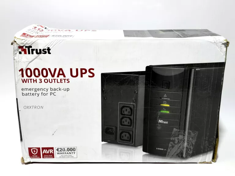 UPS DO KOMPUTERA TRUST OXXTRON ZASILACZ AWARYJNY BEZPRZERWOWY 1000VA