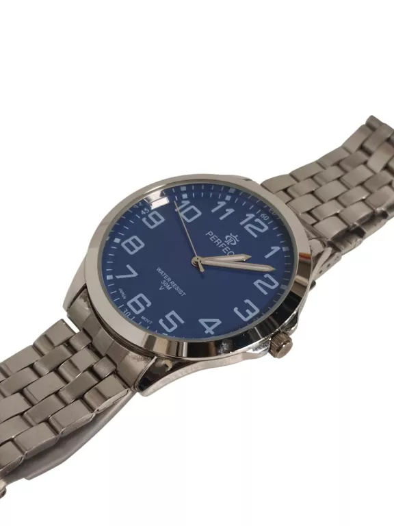 ZEGAREK MĘSKI PERFECT RAGNAR DUŻE CYFRY 46 MM NIEBIESKI