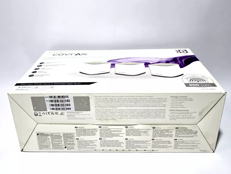 ROUTER SYSTEM MESH D-LINK COVR-X1863 COVR AX1800 WIFI6 802.11AX 420M2 3PAC