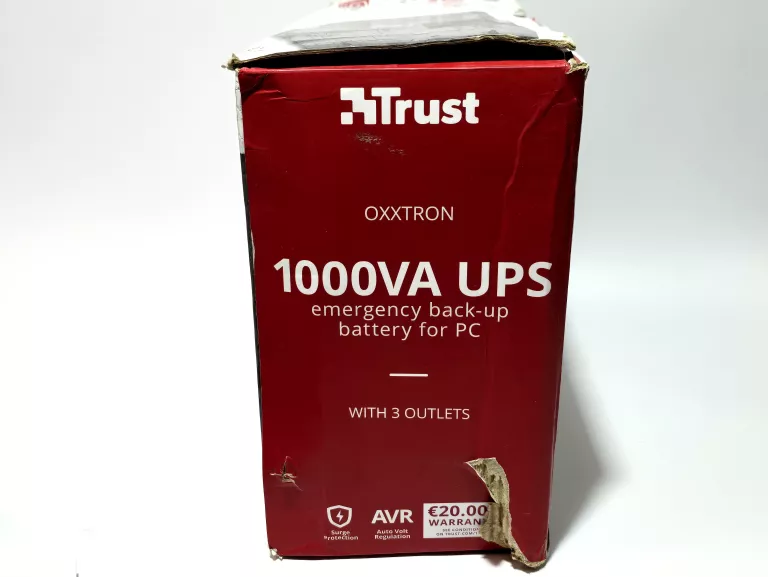 UPS DO KOMPUTERA TRUST OXXTRON ZASILACZ AWARYJNY BEZPRZERWOWY 1000VA