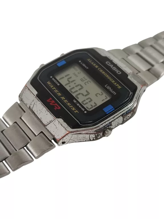 ZEGAREK CASIO VINTAGE SILVER 593 A163W UNISEX