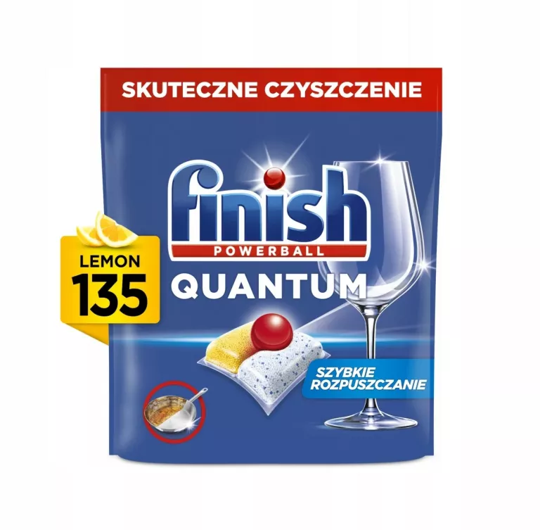 KAPSUŁKI DO ZMYWARKI FINISH QUANTUM 135 LEMON