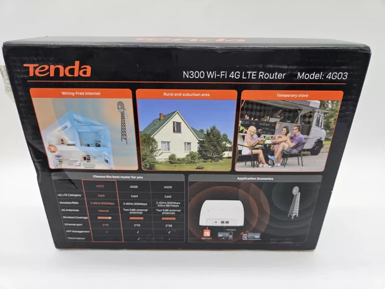 ROUTER LTE TENDA 4G03 802.11N (WI-FI 4) N300 JAK NOWY!