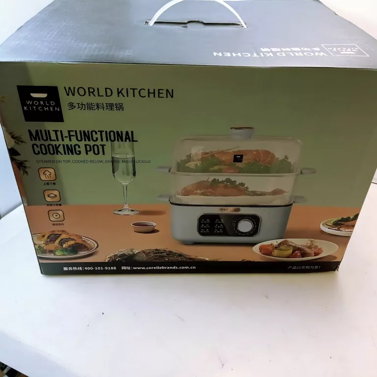 WIELOFUNKCYJNY GARNEK ELEKTRYCZNY WORLD KICHEN @JAK NOWY !!