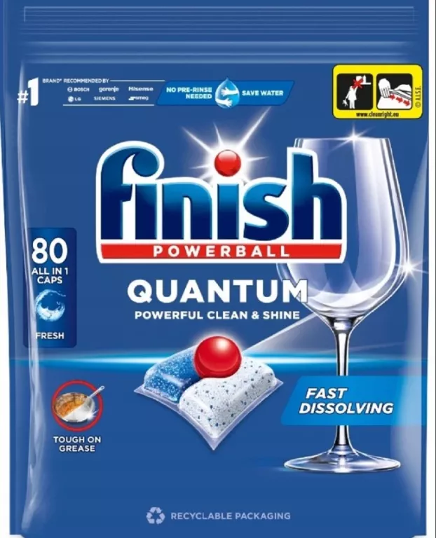 FINISH QUANTUM KAPSUŁKI DO ZMYWARKI REGULARNE 80 SZT