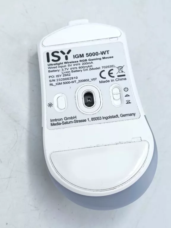 MYSZ BEZPRZEWODOWA ISY IGM-5000-WT